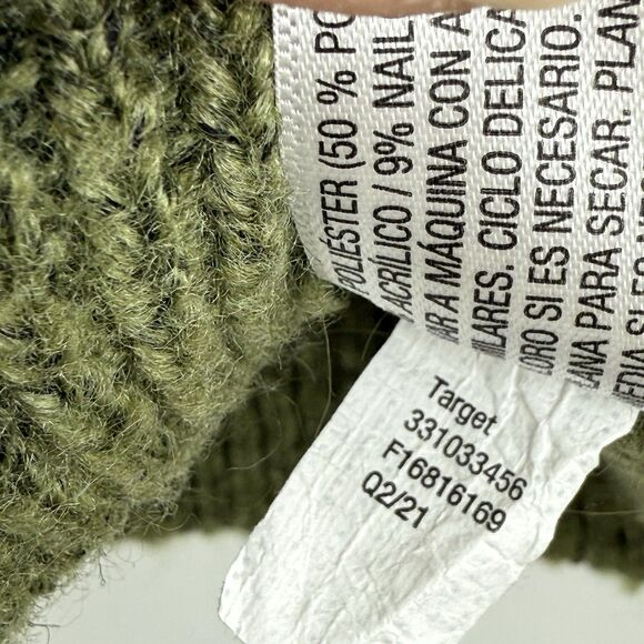 Wild Fable Ribbed Green Cropped Sweater Tank Top Blouse Small Boho Women’s - Picture 7 of 13